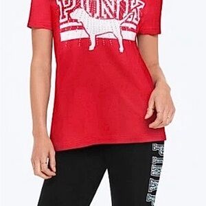 Red PINK Graphic T-Shirt